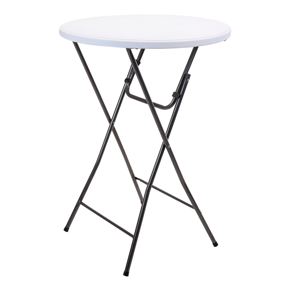 TABELA DE JARDIM DE DOBRAGEM BRANCA. Ø 80CM ALTURA