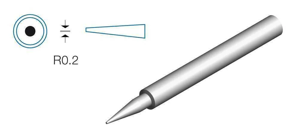 Ponta Redonda de 0,2 Mm para Ferro de Solda Hrv838