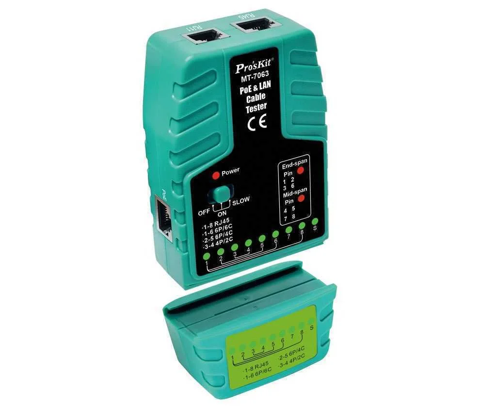 TESTADOR TESMT7063 PARA REDE LAN ETHERNET E POE