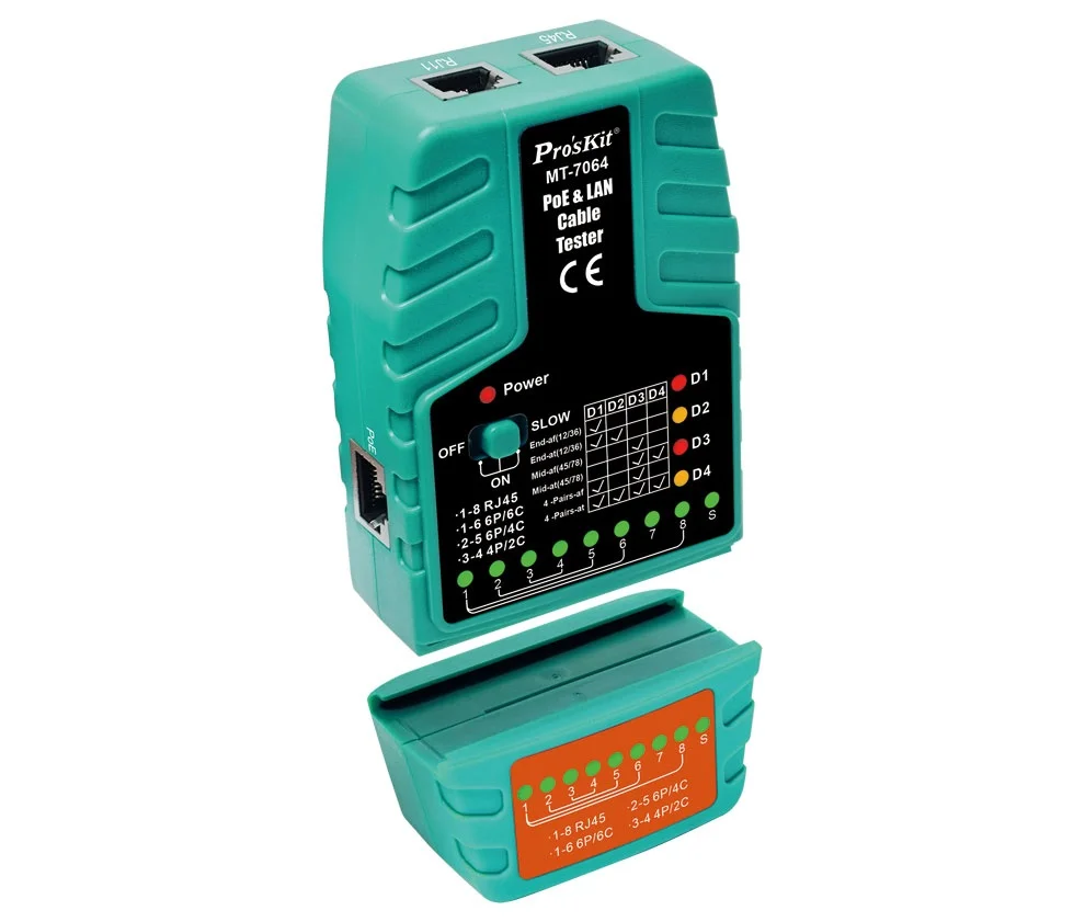 Testador Tesmt7064 para Rede Lan Ethernet e Poe
