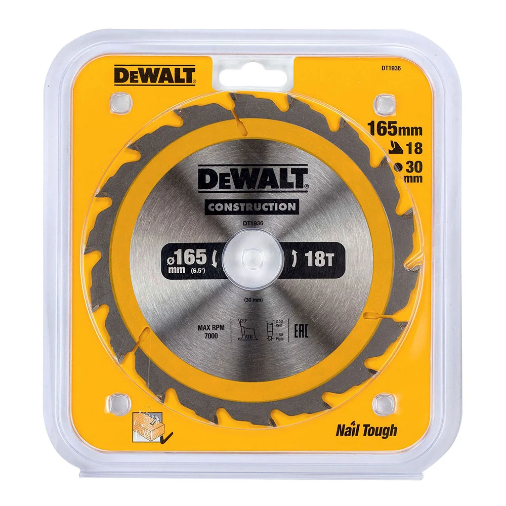Disco para Construção Ø165x30mm 18t (Ac) Dt1936-Qz Dewalt