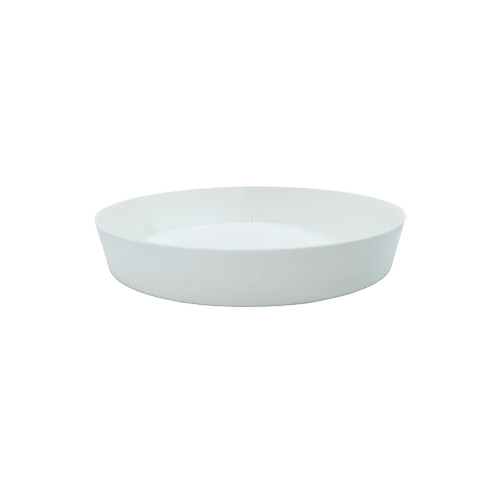 Plato para Maceta Plastiken Blanco Polipropileno .