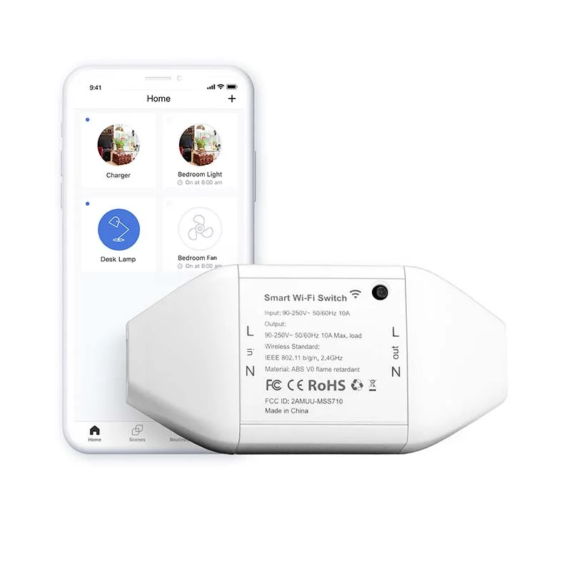 Interruptor de Luz Inteligente Wi-Fi Mss710hk Mer.