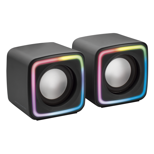 Mars Gaming Mscube Negro Altavoces Gaming RGB Compactos Procesador Sonido Dsp 8w