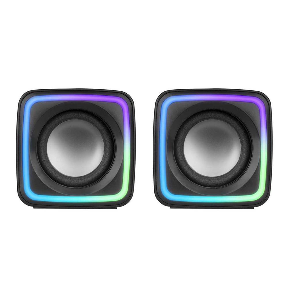 Mars Gaming Mscube Negro Altavoces Gaming RGB Compactos Procesador Sonido Dsp 8w