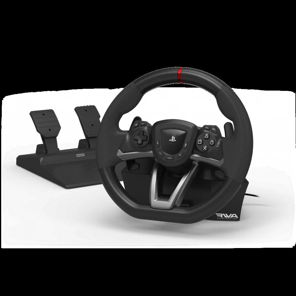 Hori Racing Wheel Apex Preto Volante + Pedais Pc,.