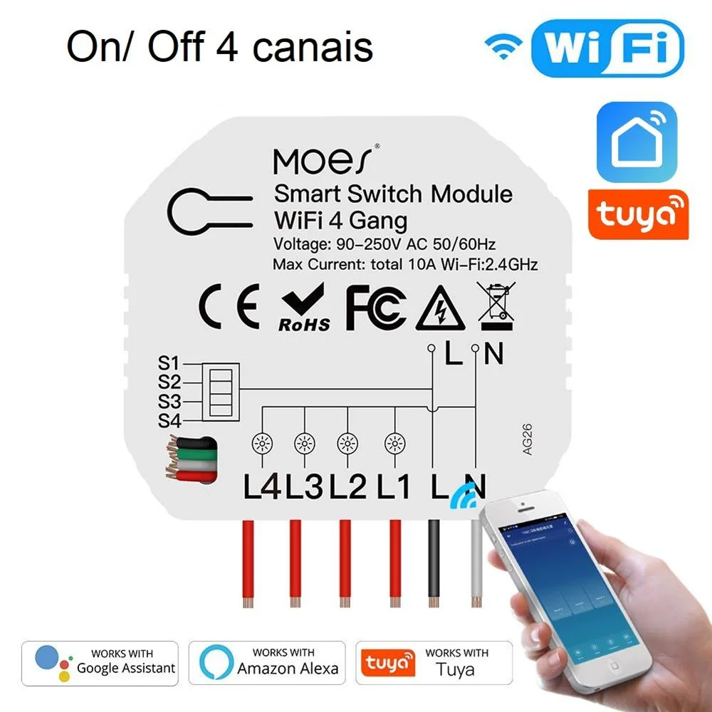 Modulo 4 Canales Wifi