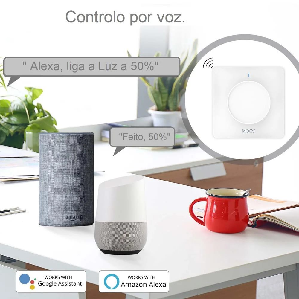 Interruptor rotativo dimmer Zigbee