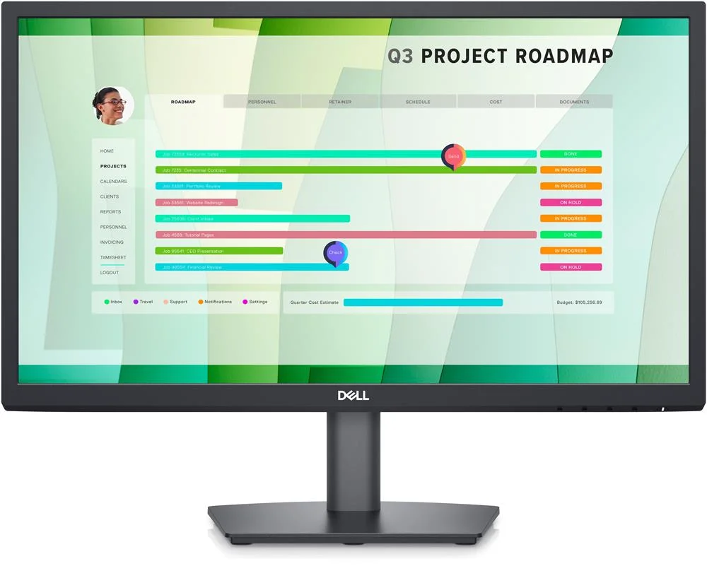Monitor 21.4" e Series E2223hn Full Hd Lcd Preto - Dell