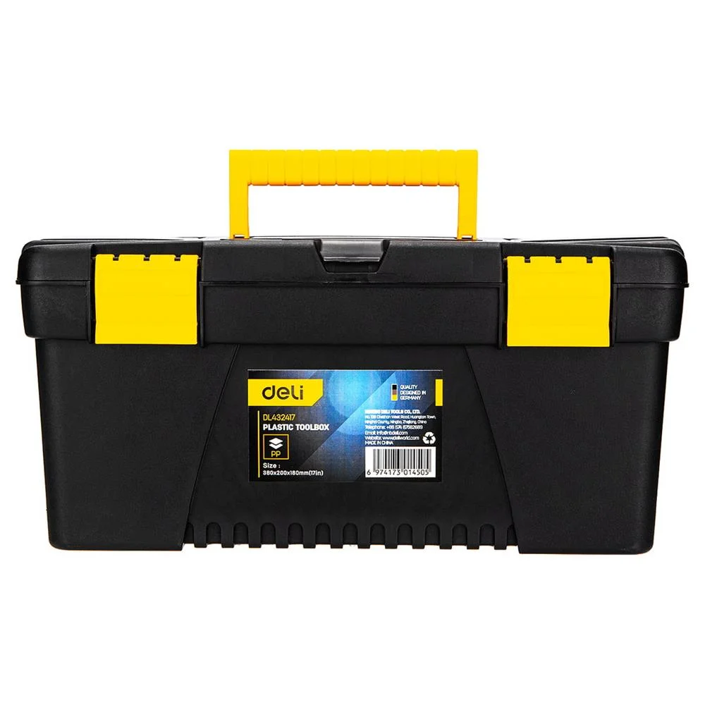 Plastový Box Na Náradí Deli Tools Edl432417, 15'' (lutý)