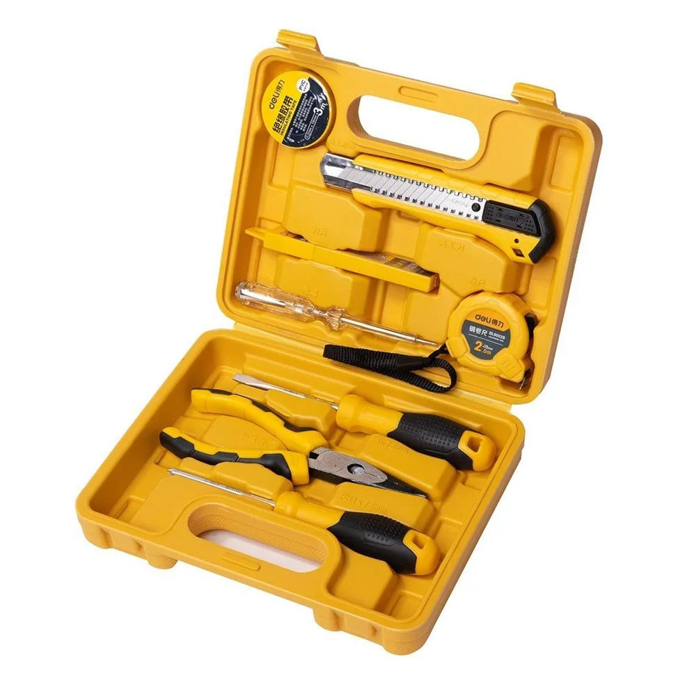 Household Tool Set 8 Pieces (Yellow) - Deli
