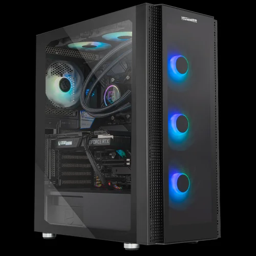 Caixa Nox Hummer Horus Tempered Glass Argb Black Extended Atx