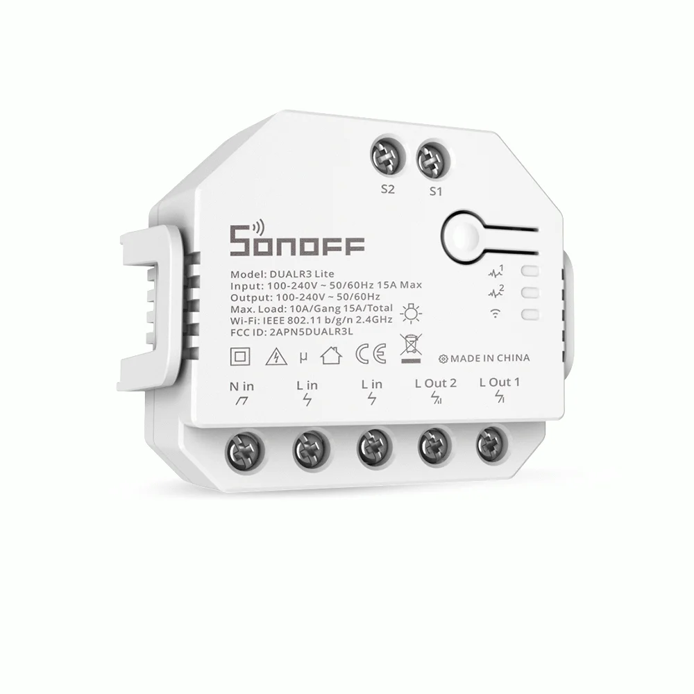 Sonoff Dual Lite (R3) 2-Gang Wifi Smart Relay
