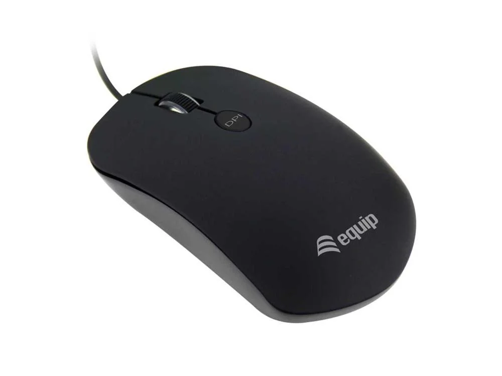Equip Optische Maus Usb Comfort 4 Tasten         R+L Schwarz