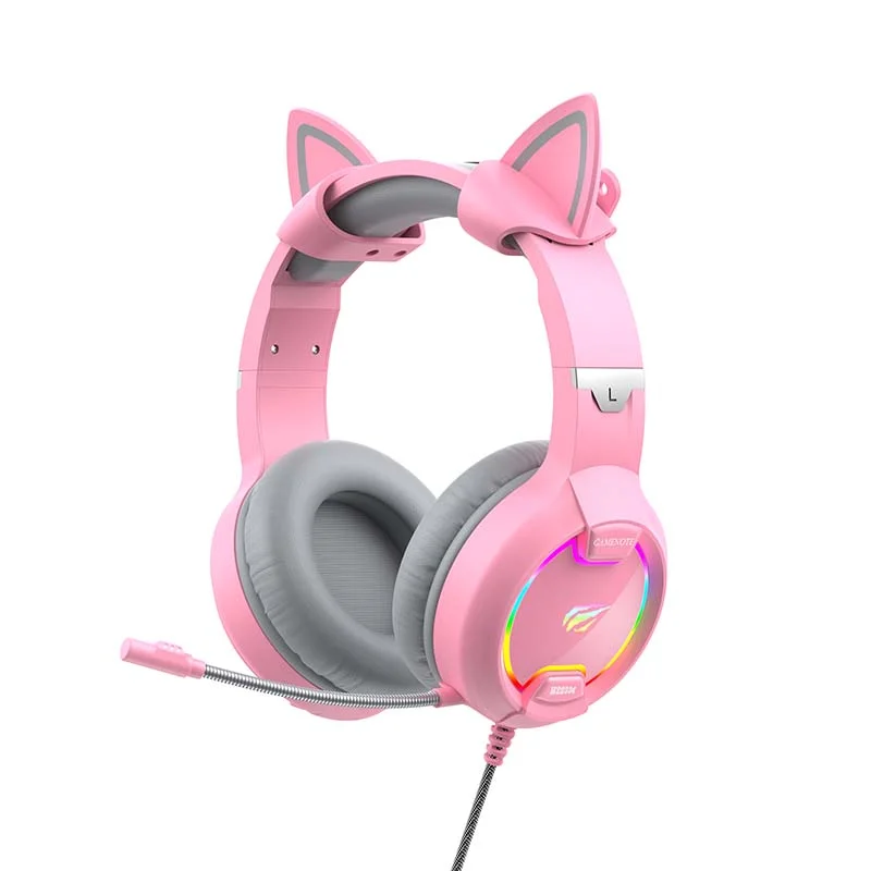 Fones de Ouvido para Jogos Havit Gamenote RGB Rosa