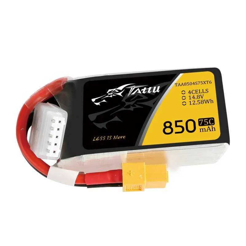 Baterie Tattu 850mah 14,8v 75c 4s1p Xt60