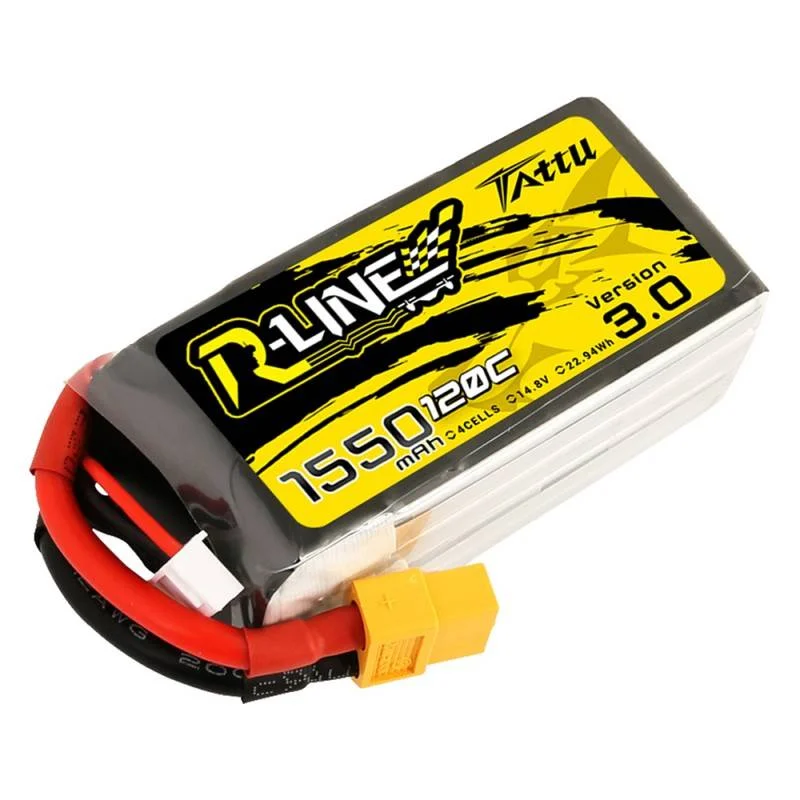 Baterie Tattu R-Line Verze 3.0 1550mah 14,8v 120c 4s1p Xt60
