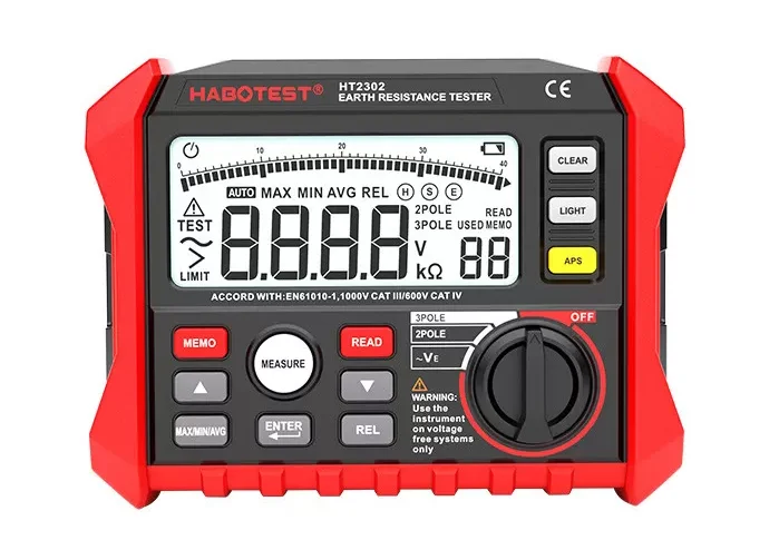 Earth Ground Tester digital Habotest HT2302
