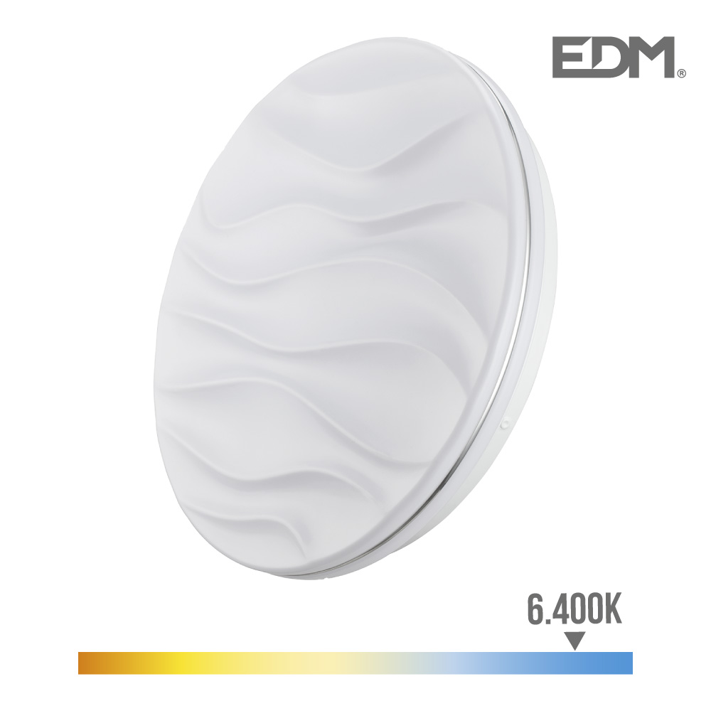 Aplique Super LED 24w 2490lm 6500k Ø38x7cm Modelo Desert Edm