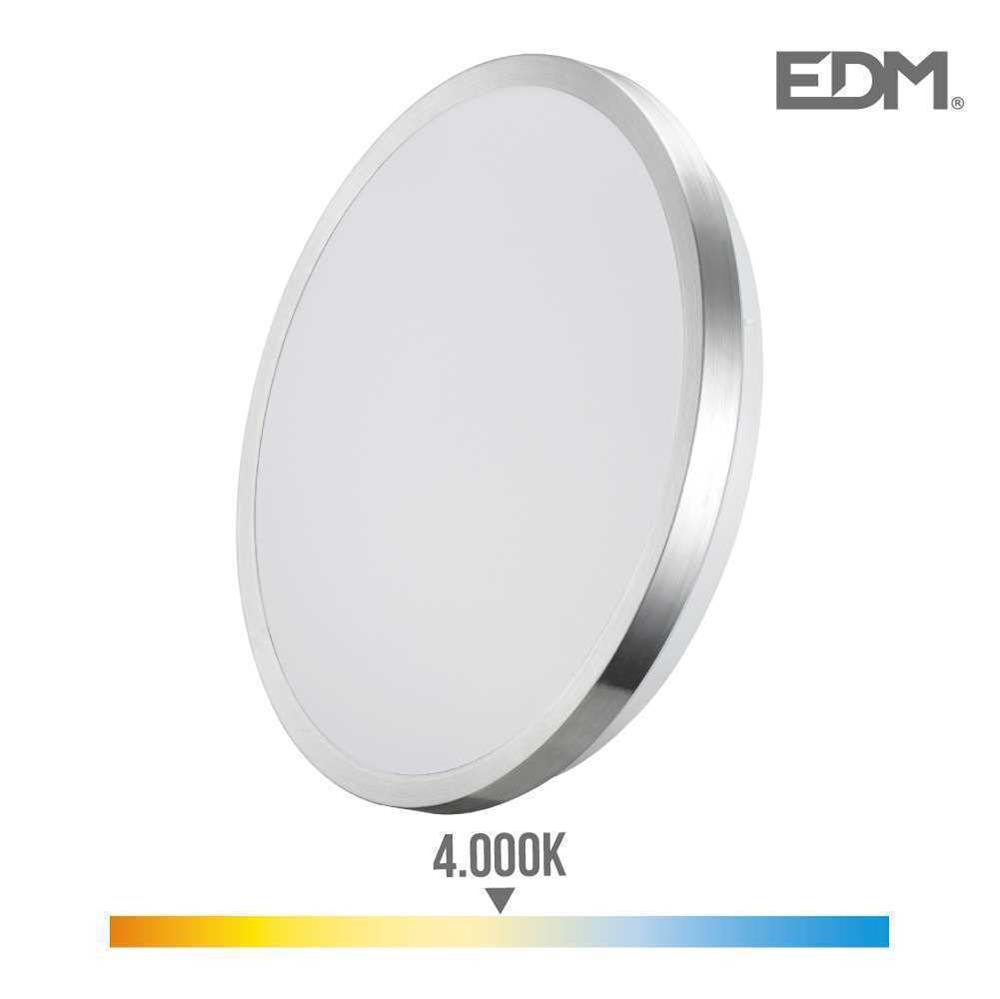 Aplique super.led 18w 1200 lumen 4.000k moldura c.