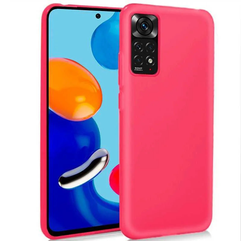 Capa de Silicone Cool para Xiaomi Redmi Note 11 / Note 11s (Rosa)