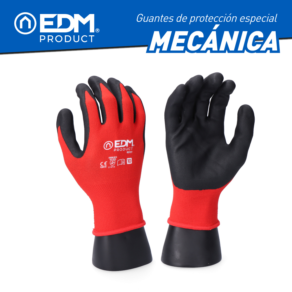 Luvas Indústria Mecânica  Nylon/Lycra Revestido D.