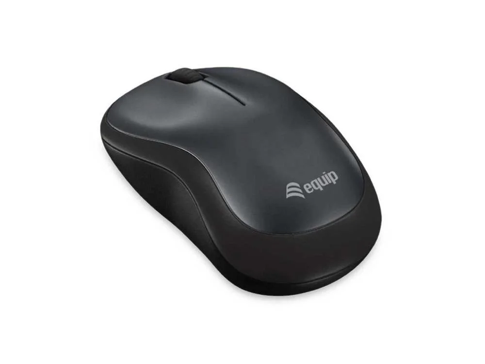 Equip Optische Maus Kabellos Usb Comfort         R+L Schwarz