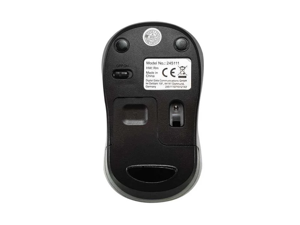 Equip Optische Maus Kabellos Usb Comfort         R+L Schwarz