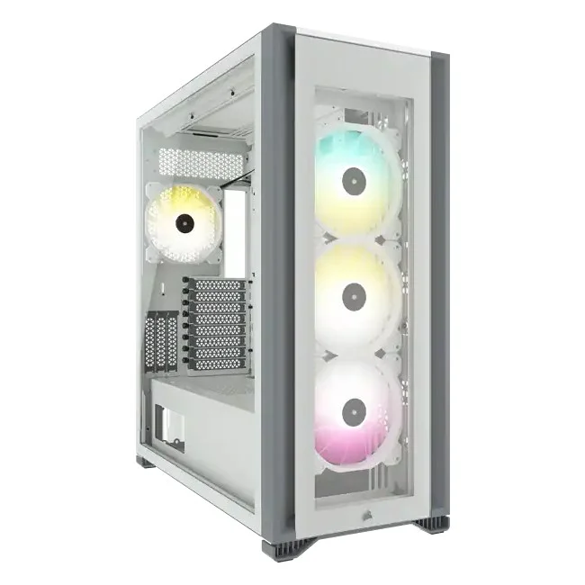 Caixa Extended-Atx 7000x RGB Tempered Glass Branco - Corsair