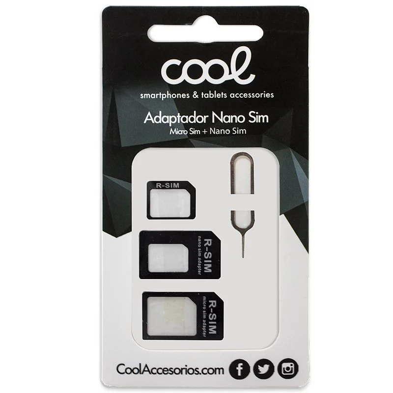 Adaptador Cool (2 En 1) Nano Sim Conversión Micro.