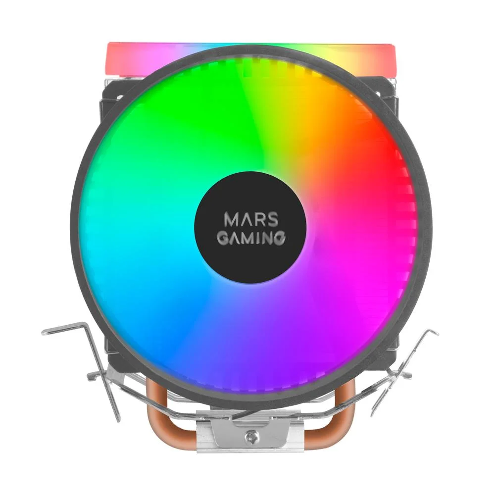 Mars Gaming Mcpu33 CPU Cooler, Dual Frgb, Silent Pwm Fan, 3x Heatpipe, 140w