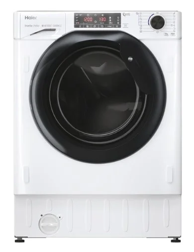 Built-In Washing Machine 9kg 1600rpm Hwq90b416fwb (White) - Haier