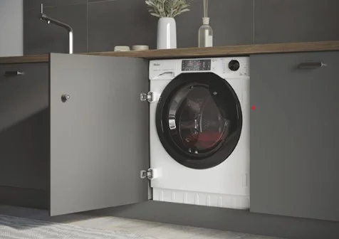 Built-In Washing Machine 9kg 1600rpm Hwq90b416fwb (White) - Haier