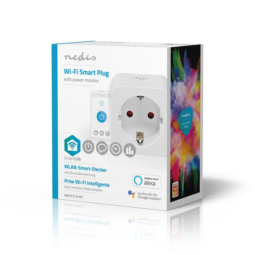 Tomada Inteligente Nedis Smartlife Smart Plug Wi-Fi 3680w