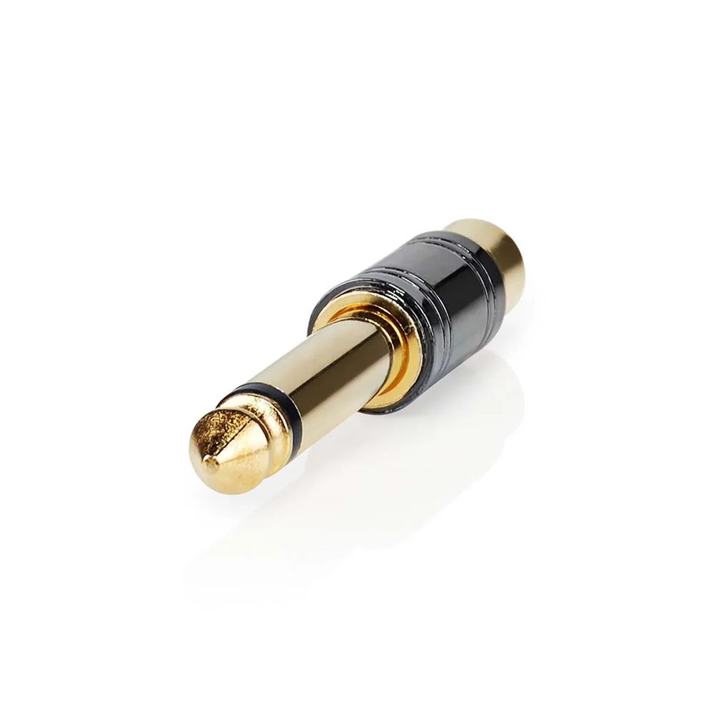 Adaptador de Audio Mono | 6,35 Mm Macho | Rca Hem.