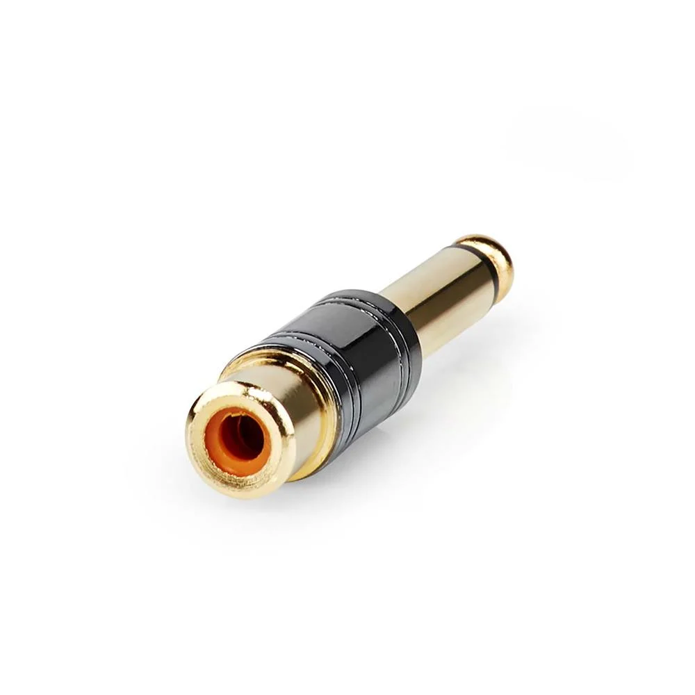 Adaptador de Audio Mono | 6,35 Mm Macho | Rca Hem.