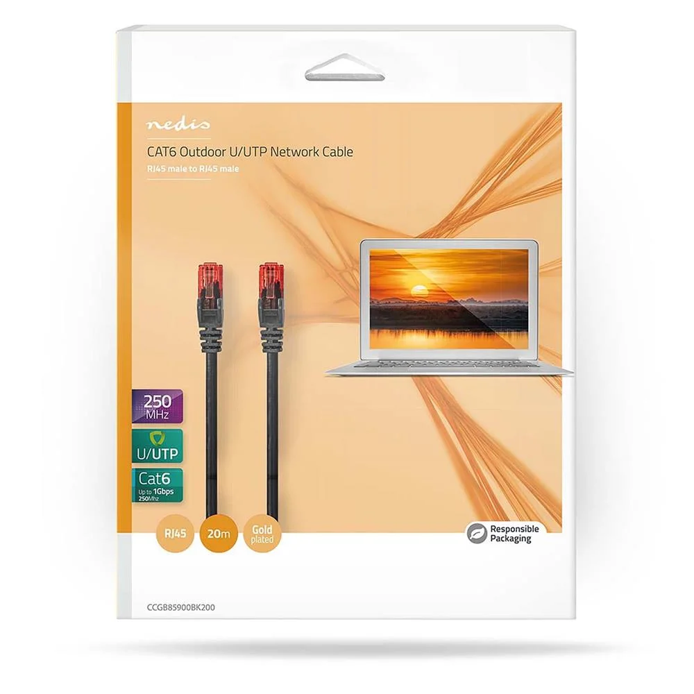Cable Cat6 | Rj45 Macho | Rj45 Macho | U/Utp | 20.