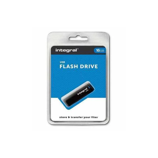 Integral 16gb Usb2.0 Drive Black Usb Flash Drive .
