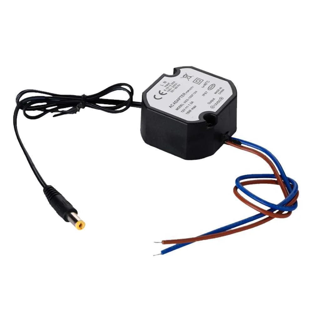 Adaptador de energia à prova dágua - 12 V / 1A -.