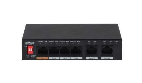 Dahua Technology Pfs3006-4et-60 Network Switch Unmanaged Fast Ethernet (10/100) Power Over Ethernet 