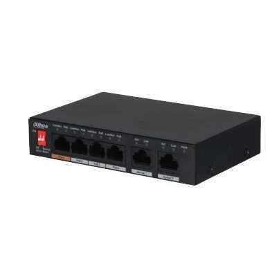 Dahua Technology Pfs3006-4et-60 Network Switch Unmanaged Fast Ethernet (10/100) Power Over Ethernet 