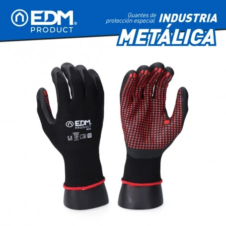Luvas Indústria Metalúrgica  Nylon/Lycra Revestid.