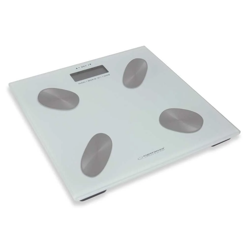 Balança Digital para Casa de Banho Esperanza Ebs022w Vidro Temperado 