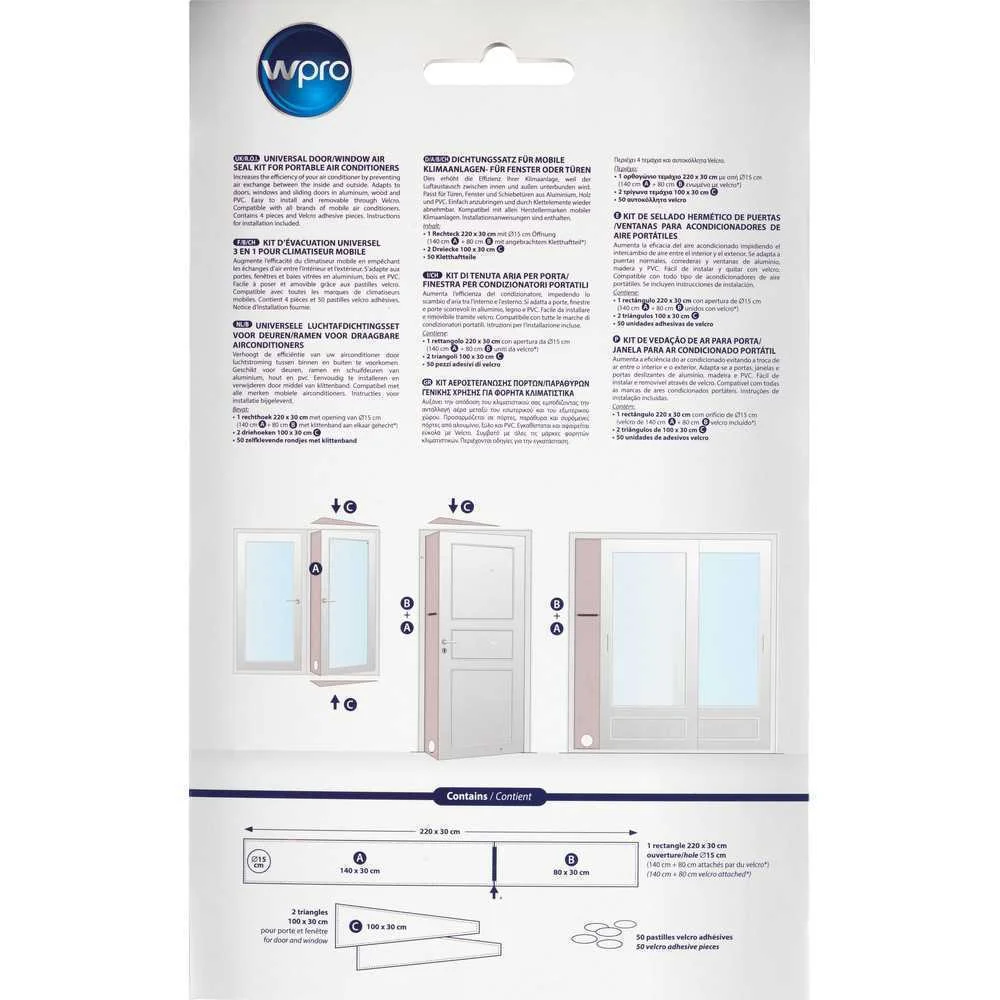 *ask007 Installation Kit Whirlpool For Portab.Ac