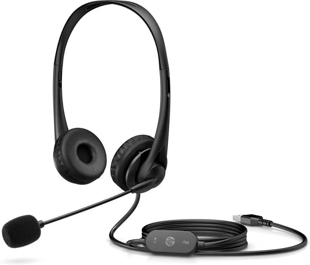 Auscultadores Headset Stéreo Usb G2 Preto - Hp