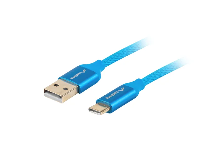 Cable Usb Lanberg 2.0 Macho/Usb C Macho Quick Charge 3.0 1.8m Azul