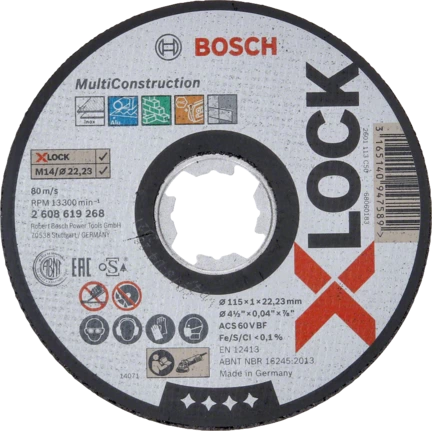 Bosch X-LOCK MULTI CONSTRUCTION Disco cortante