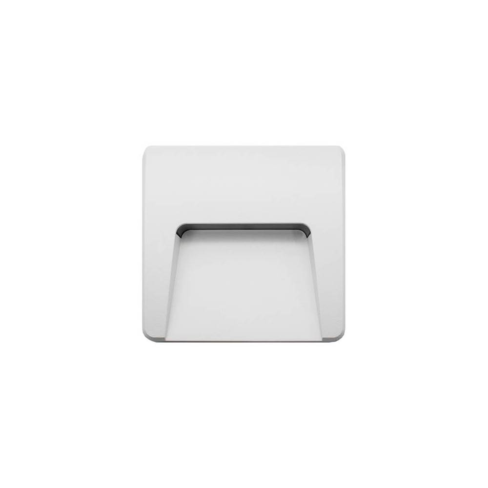 Aplique LED 3w 4000k Quadrado Cinzento para Encastrar/Embutir