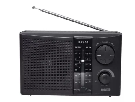 Rádio portátil N'oveen PR450 Preto