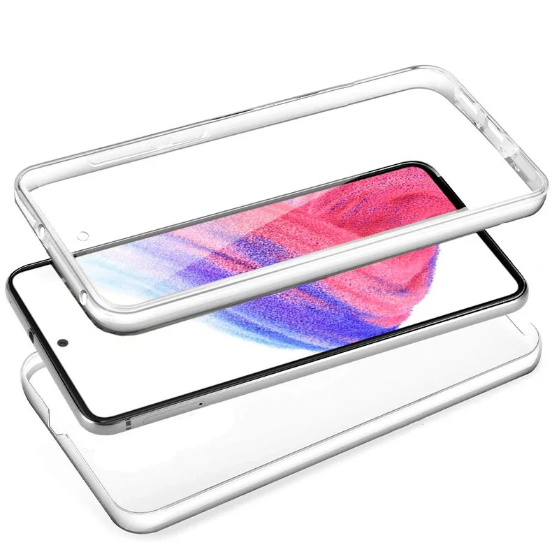 Cool Capa de Silicone 3d para Samsung A536 Galaxy A53 5g (Frente e Verso Transparentes)